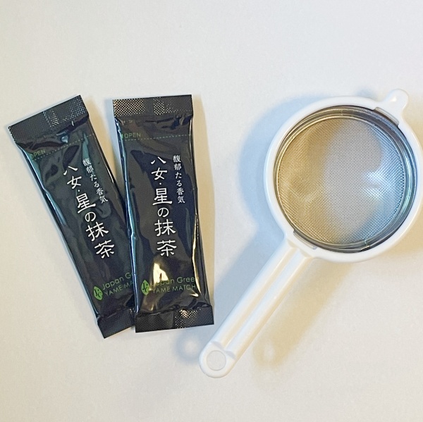 スティック抹茶と粉ふり